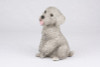 Gray Miniature Poodle Hollow Figurine Urn - 2762