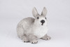 Gray White Rabbit Hollow Figurine Urn - 2712