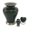 Glenwood Gray Marble Brass Keepsake Cremation Urn