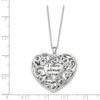 Heart of Support Antiqued Sterling Silver Memorial Jewelry Pendant