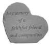 Heartful Thoughts - In Memory Of - Pet Memorial Garden Stone