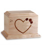 At Home In Our Hearts - Wood Infant Cremation Urn - Engravable
