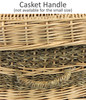 36 Inch Infant Child Eco Friendly Woven Willow with Seagrass Wicker Casket