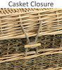 48 Inch Infant Child Eco Friendly Woven Willow with Seagrass Wicker Casket