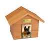 K-9 Cottage Dog House Pet Oak Wood Urn