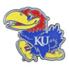 Kansas Aluminum Embossed NCAA College Logo Emblem