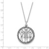 Knitted Together by Love Antiqued Sterling Silver Memorial Jewelry Pendant
