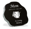 Design Your Own Laser-Engraved Rustic Marker Black Granite Memorial