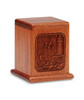 Lighthouse Mahogany Keepsake Cremation Urn - Engravable