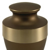 Lineas Rustic Bronze Brass Cremation Urn - Engravable