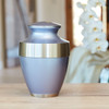 Lineas Starlight Blue Brass Cremation Urn - Engravable