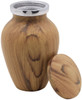 Maple Finish Aluminum Keepsake Cremation Urn