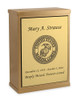 Marine Corps Bronze Overlap Top Niche Cremation Urn