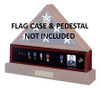 Medal Display Case with Dark Cherry Finish