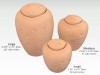 Medium Ocean Sand Biodegradable Paw Prints in the Sand Pet Cremation Urn