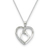 My Heart to Yours Sterling Silver CZ Memorial Jewelry Pendant