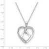 My Heart to Yours Sterling Silver CZ Memorial Jewelry Pendant