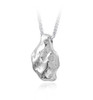 Nugget Sterling Silver Cremation Jewelry Pendant Necklace