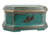 Octagon with Roses Cold Cast Bronze Finish Cremation Urn