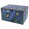 Paragon Peacock Large Stained Glass Memory Chest