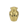 Petite Paw Prints Classic Brass Pet Cremation Urn - Engravable