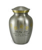 Large Paw Prints Classic Pewter Pet Cremation Urn - Engravable