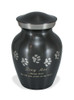 Extra Small Paw Prints Classic Slate Pet Cremation Urn - Engravable