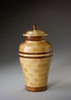 Small Peace Maple and Black Walnut Wood Cremation Urn