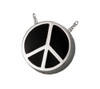 Peace Sign Cremation Jewelry in Sterling Silver