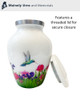 Peaceful Hummingbird Keepsake Cremation Urn