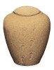 Permanent Sand Ocean Footprints in the Cremation Urn