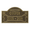 Personalized All Dogs Go to Heaven Lawn and Garden Pet Memorial Wall Plaque or Garden Marker - 10 Colors