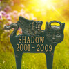Personalized Angel Cat Pet Memorial Lawn and Garden Marker - 6 Colors