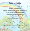 Pet Rainbow Bridge Black Photo Frame