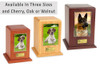 Small Photo Tower Walnut Wood Pet Urn