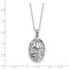 Purr-Fect Friend Cat Sterling Antiqued Silver Pet Memorial Jewelry Pendant