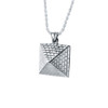 Pyramid Sterling Silver Cremation Jewelry Pendant Necklace