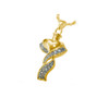 Ribboned Heart Cremation Jewelry in Solid 14k Yellow Gold or White Gold