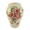 Rose Bouquet Hand Painted Ceramic Cremation Urn