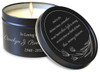 Personalized Scented Natural Soy Memorial Candle Tin with Poem