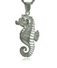 Seahorse Sterling Silver Cremation Jewelry Pendant Necklace
