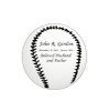 Baseball Nameplate - Engraved - Silver - 1-7/8 x 1-7/8