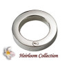 Slide Stones Circle Cremation Jewelry in Sterling Silver