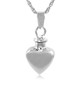 Small Heart Sterling Silver Cremation Jewelry Pendant Necklace