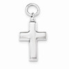 Smooth Cross Sterling Silver Cremation Jewelry Pendant