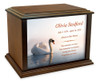 Swan Eternal Reflections Wood Cremation Urn