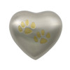 Heart Paw Print Keepsake Paw Print  Pet Urn - Engravable