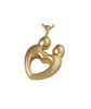 Together Forever Two Chamber Heart Cremation Jewelry-Gold