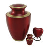 Trinity Crimson Brass Cremation Urn