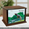 True Companion Dog Photo Wood Pet Cremation Urn
